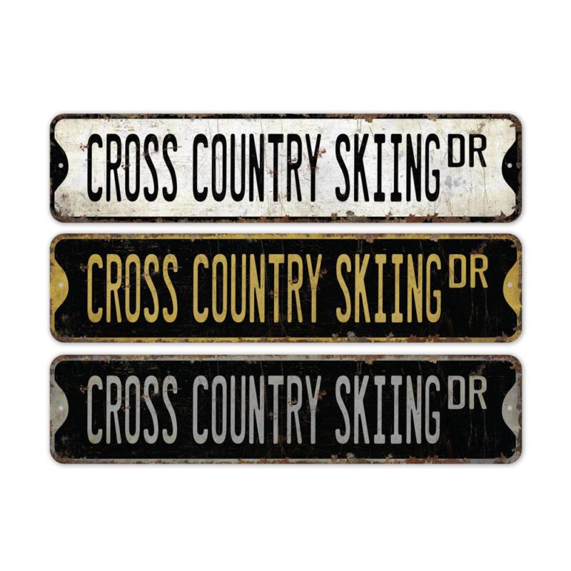 Cross-Country-Skiing-Premium-Quality-Rustic-Metal-Sign-2