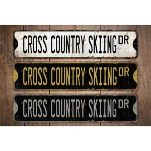 Cross-Country-Skiing-Premium-Quality-Rustic-Metal-Sign-Images