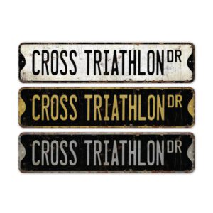 Cross-Triathlon-Premium-Quality-Rustic-Metal-Sign-2