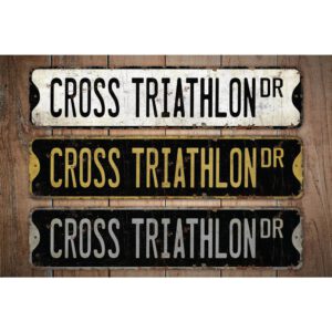 Cross-Triathlon-Premium-Quality-Rustic-Metal-Sign-Images