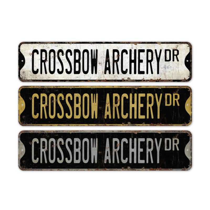 Crossbow-Archery-Premium-Quality-Rustic-Metal-Sign-2