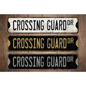 Crossing-Guard-Premium-Quality-Rustic-Metal-Sign-Images