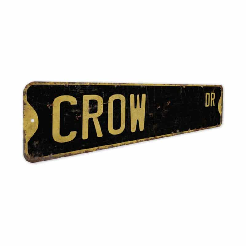 Crow-Premium-Quality-Rustic-Metal-Sign-5