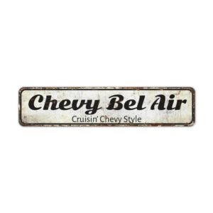 Cruisin-Bel-Air-Premium-Quality-Rustic-Metal-Sign-2