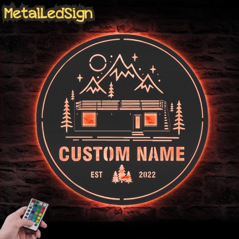 Custom-Airbnb-Shipping-Container-Cabin-Metal-Wall-Art-LED-Light-5.jpg