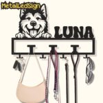 Custom-Alaskan-Malamute-Dog-Leash-Collar-Holder-Images