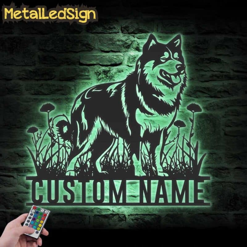 Custom-Alaskan-Malamute-Metal-Wall-Art-LED-Light-7.jpg