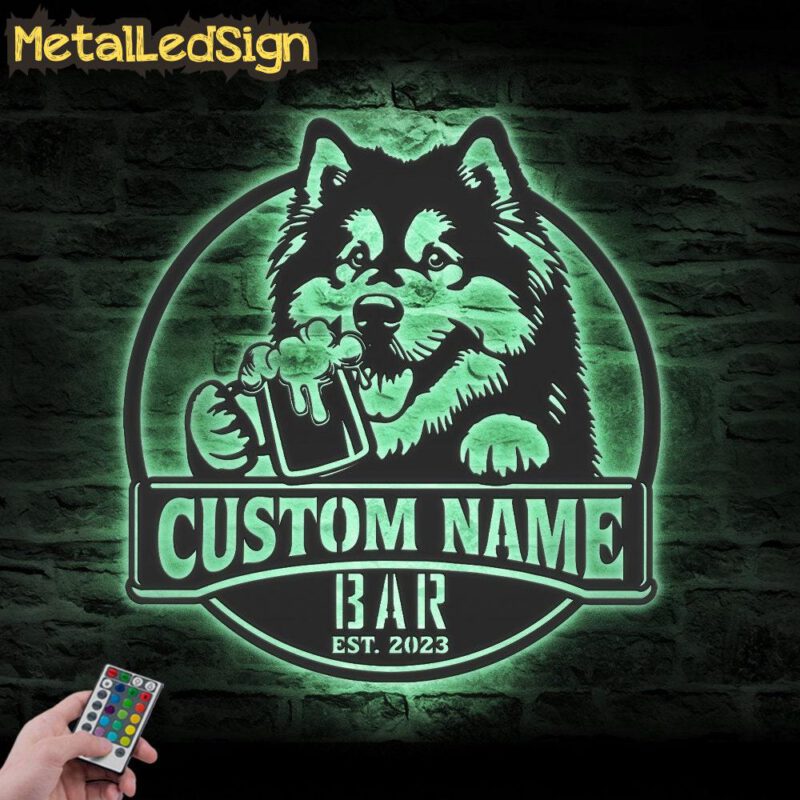 Custom-Alaskan-Malamute-Thirsty-Beer-Pub-Metal-Wall-Art-LED-Light-7.jpg