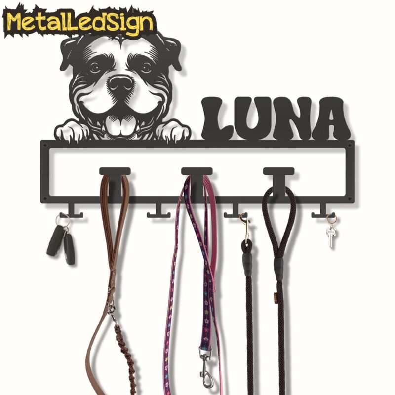 Custom-American-Bully-Dog-Leash-Collar-Holder-3