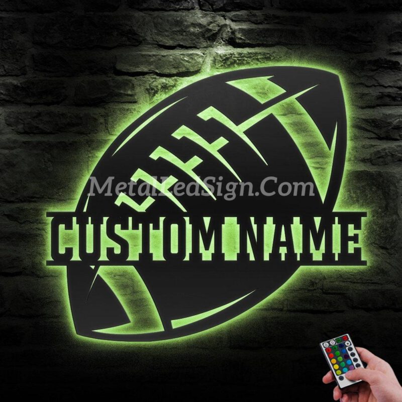 Custom-American-Football-Metal-Wall-Art-Led-Light-6