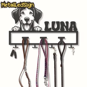 Custom-American-Water-Spaniel-Dog-Leash-Collar-Holder-3-1