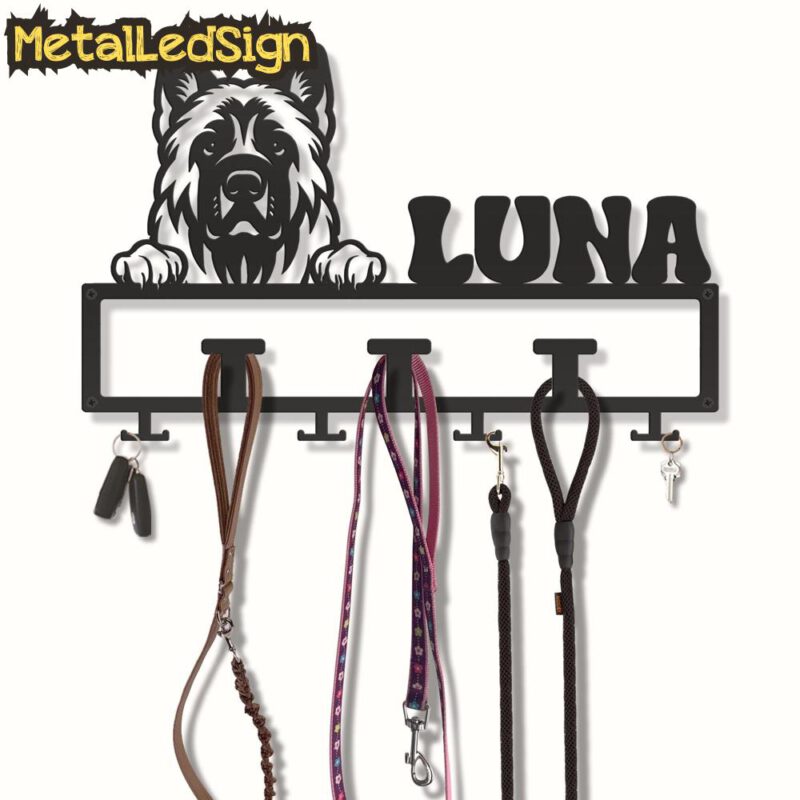 Custom-Anatolian-Shepherd-Dog-Leash-Collar-Holder-3