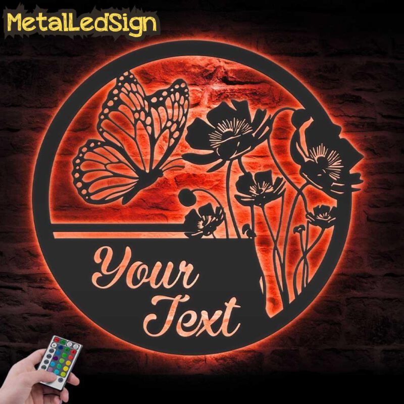 Custom-Anemone-Flower-Metal-Wall-Art-LED-Light-7.jpg