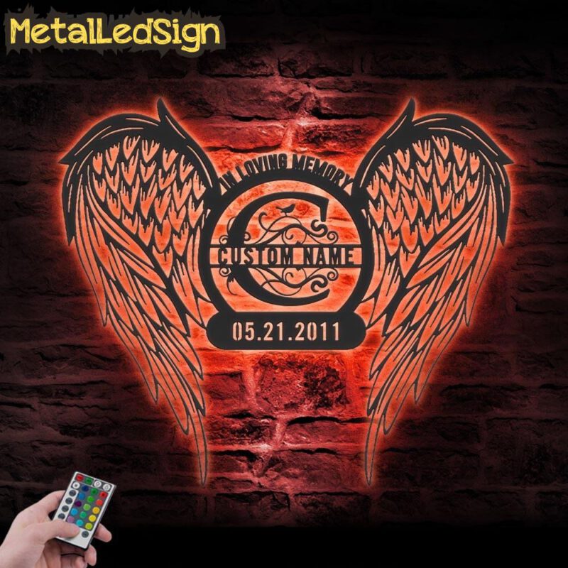 Custom-Angel-Wings-Name-Date-Metal-Wall-Art-LED-Light-5.jpg