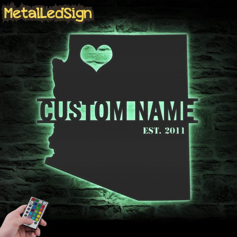 Custom-Arizona-Map-Metal-Wall-Art-LED-Lights-7.jpg