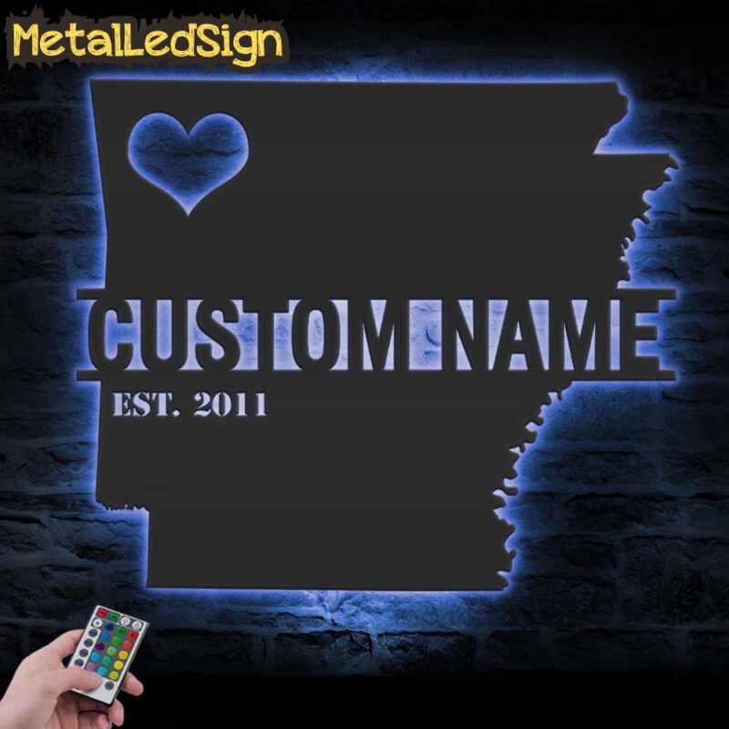 Custom-Arkansas-Map-Metal-Wall-Art-LED-Light-3.jpg