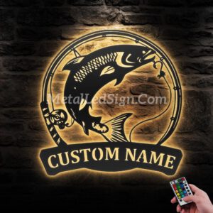 Custom-Atlantic-Salmon-Fishing-Metal-Wall-Art-Led-Light-Images-1