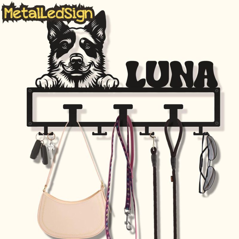 Custom-Australian-Cattle-Dog-Leash-Collar-Holder-Images