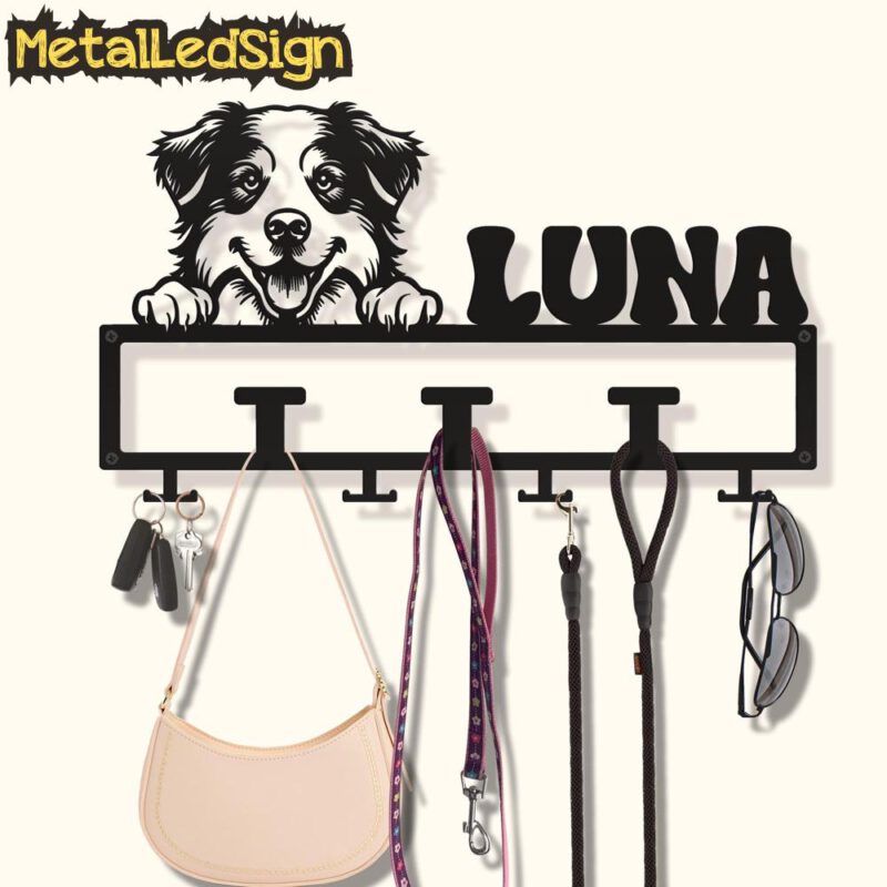 Custom-Australian-Shepherd-Dog-Leash-Collar-Holder-Images-1