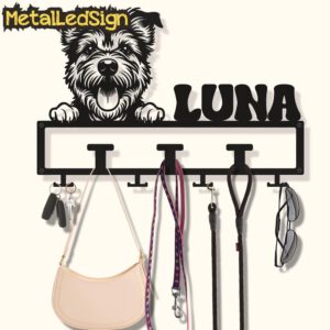 Custom-Australian-Terrier-Dog-Leash-Collar-Holder-Images