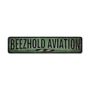 Custom-Aviation-Sign-Premium-Quality-Rustic-Metal-Sign-2