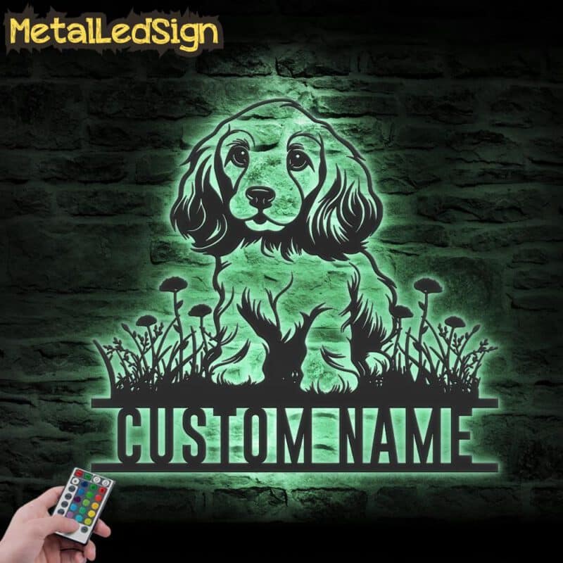 Custom-Baby-Cocker-Spaniel-Metal-Wall-Art-LED-Light-7.jpg