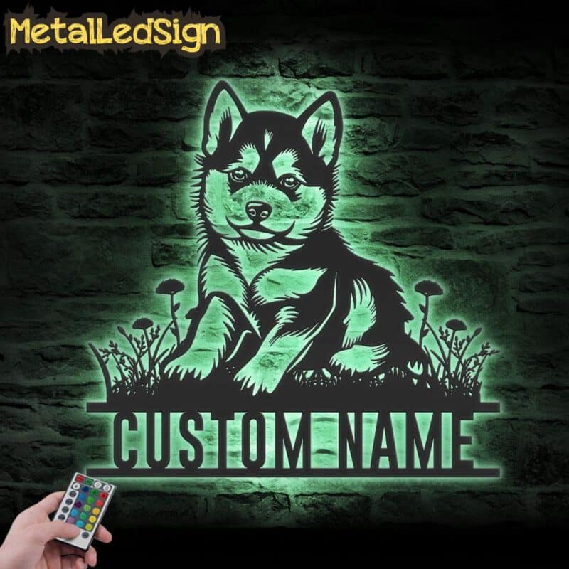 Custom-Baby-Husky-Metal-Wall-Art-LED-Light-7.jpg