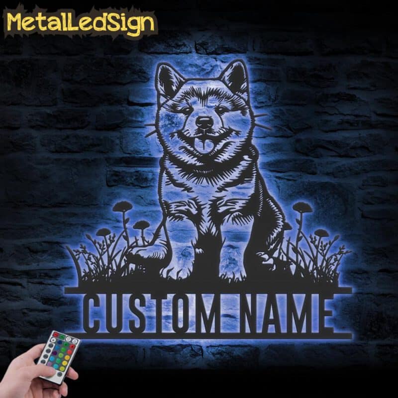 Custom-Baby-Shiba-Inu-Metal-Wall-Art-LED-Light-3.jpg