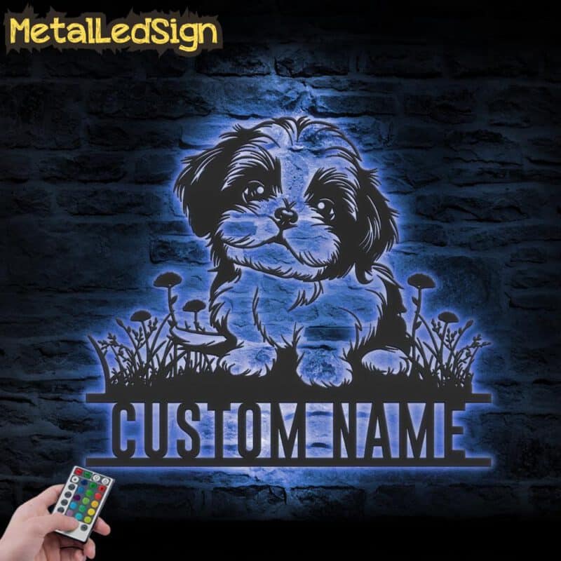 Custom-Baby-Shih-Tzu-Metal-Wall-Art-LED-Light-3.jpg