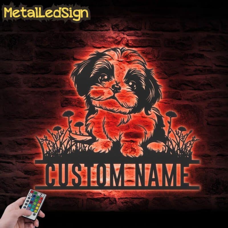 Custom-Baby-Shih-Tzu-Metal-Wall-Art-LED-Light-5.jpg