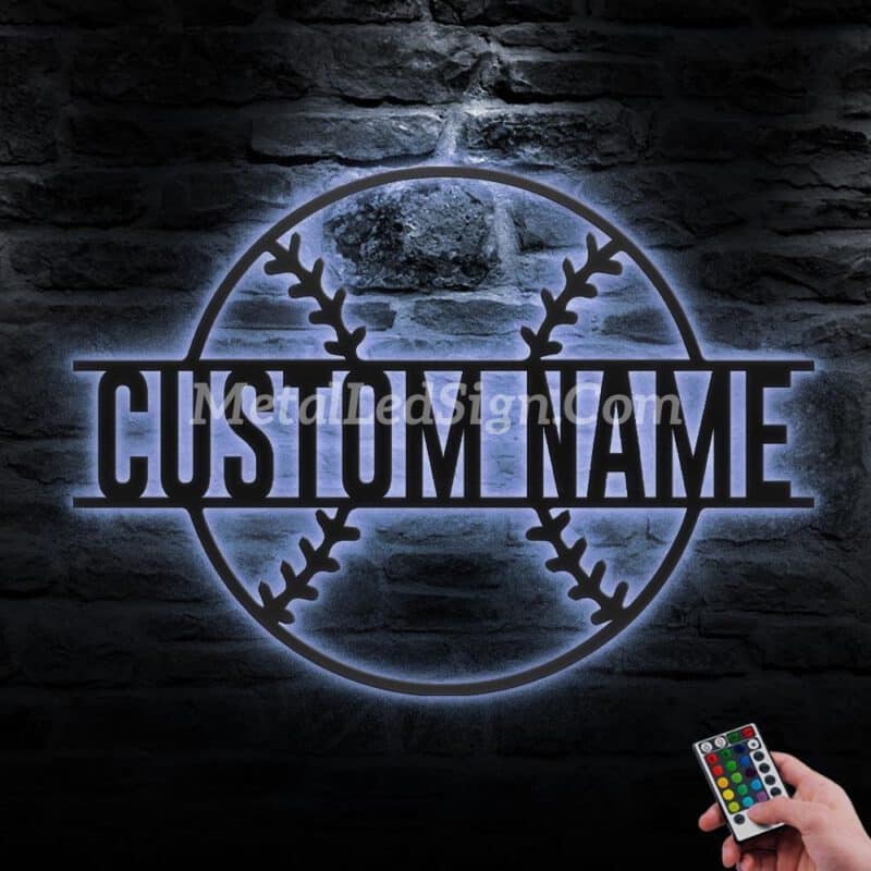 Custom-Ball-Baseball-Metal-Wall-Art-Led-Light-3-1