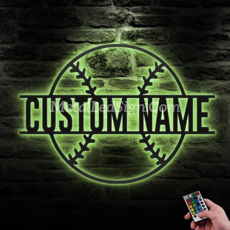 Custom-Ball-Baseball-Metal-Wall-Art-Led-Light-6