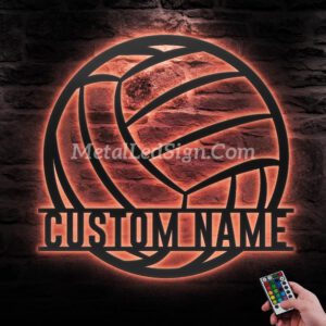 Custom-Ball-Volleyball-Metal-Wall-Art-Led-Light-6