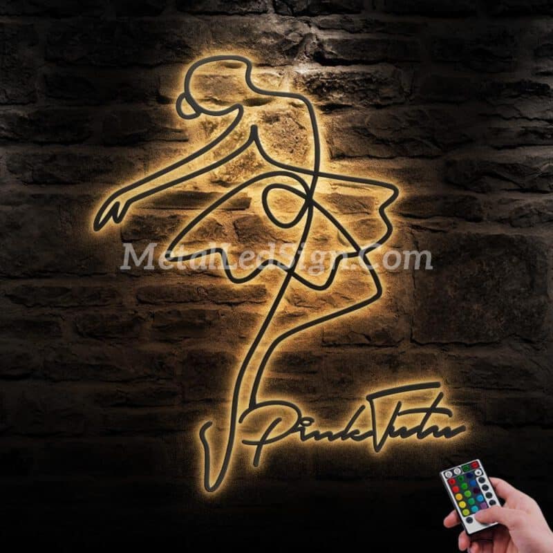 Custom-Ballerina-Dance-Metal-Wall-Art-Led-Light-Images-2