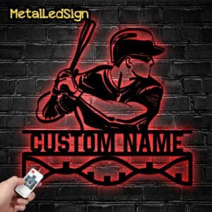 Custom-Baseball-Metal-Led-Wall-Hanging-With-Led-Light-2