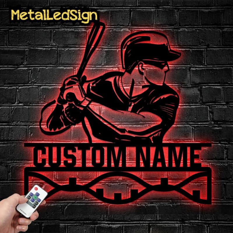 Custom-Baseball-Metal-Led-Wall-Hanging-With-Led-Light-2