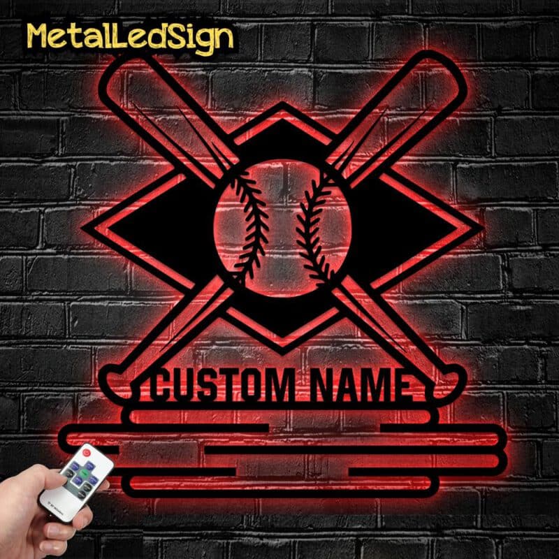 Custom-Baseball-Wall-Hanging-With-Led-Light-2