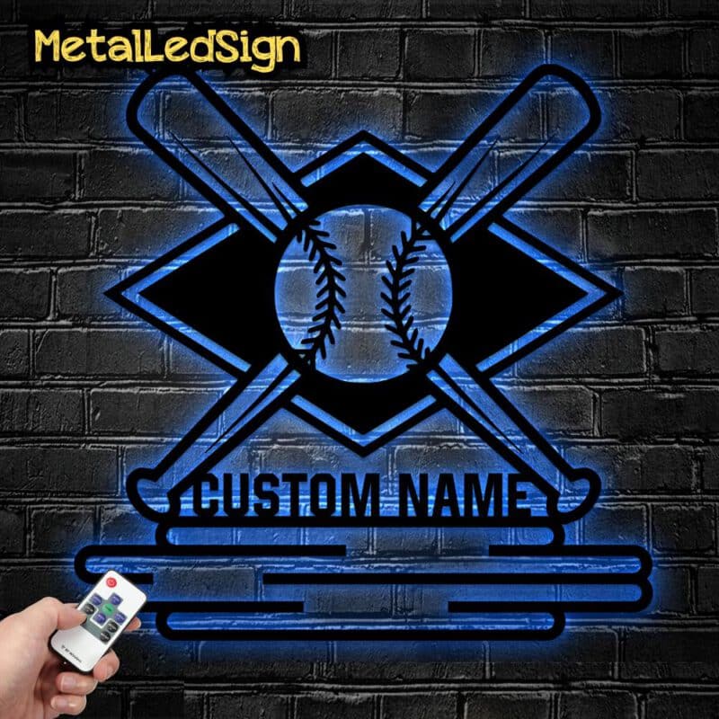 Custom-Baseball-Wall-Hanging-With-Led-Light-8