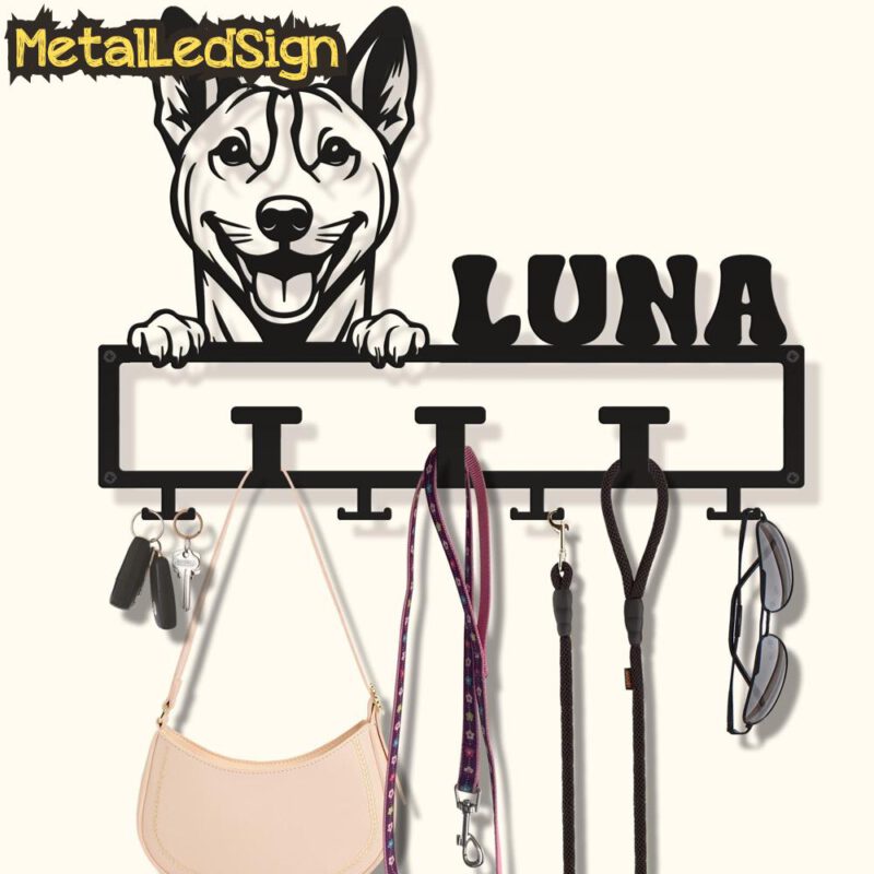 Custom-Basenji-Dog-Leash-Collar-Holder-Images-1