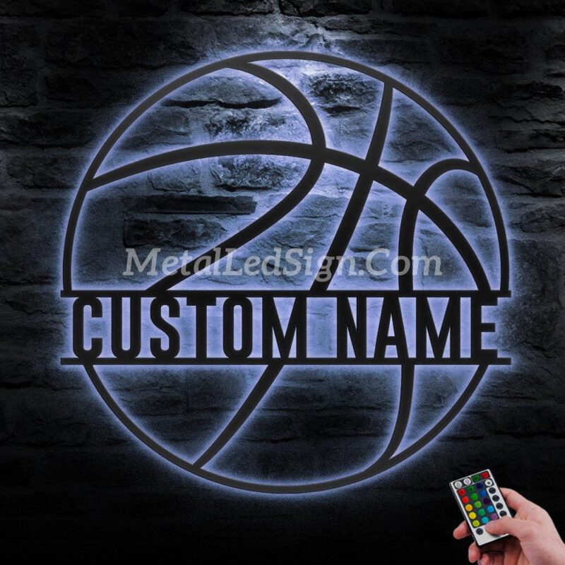 Custom-Basketball-Metal-Wall-Art-Led-Light-3-5