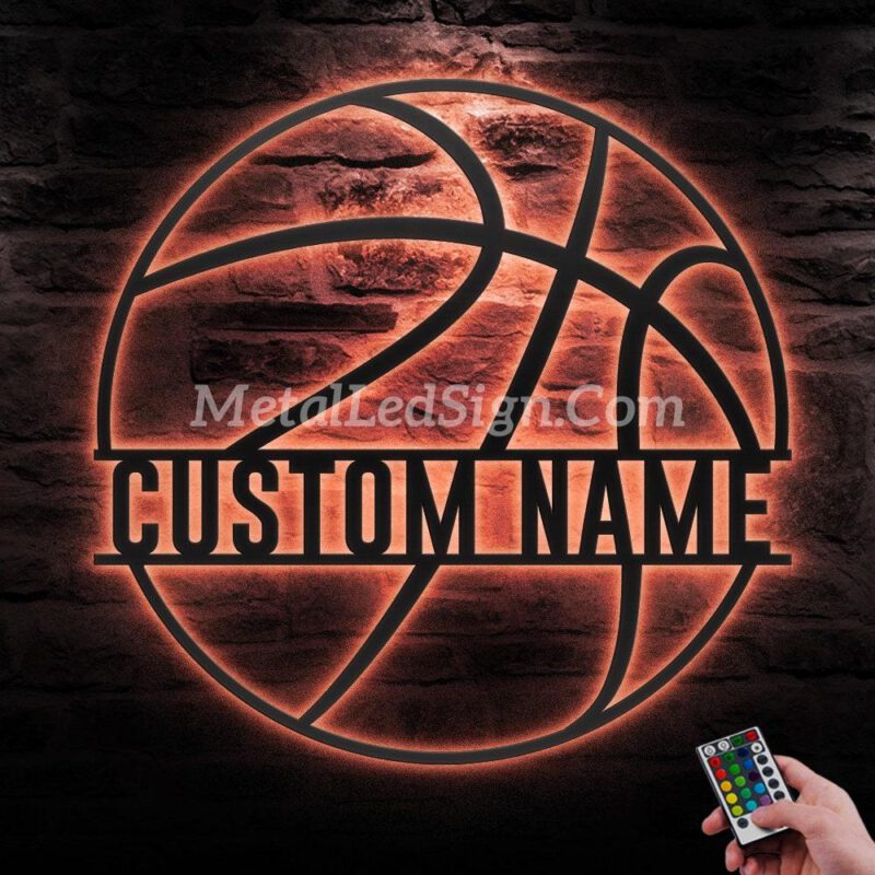 Custom-Basketball-Metal-Wall-Art-Led-Light-5-5