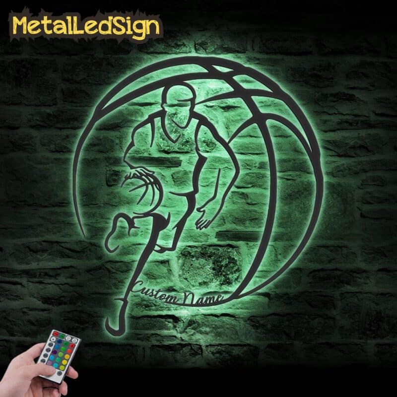 Custom-Basketball-Metal-Wall-Art-Led-Light-7-5