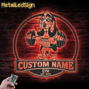 Custom-Basset-Hound-Dog-Lifting-A-Weight-Metal-Wall-Art-LED-Light-5.jpg