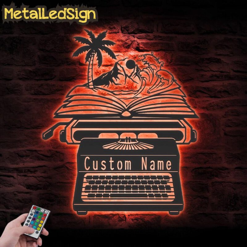 Custom-Beach-Book-Writer-Metal-Wall-Art-LED-Light-5.jpg