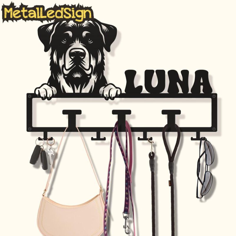 Custom-Beauceron-Dog-Leash-Collar-Holder-Images