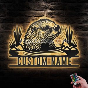 Custom-Beaver-Metal-Wall-Art-Led-Light-Images-1