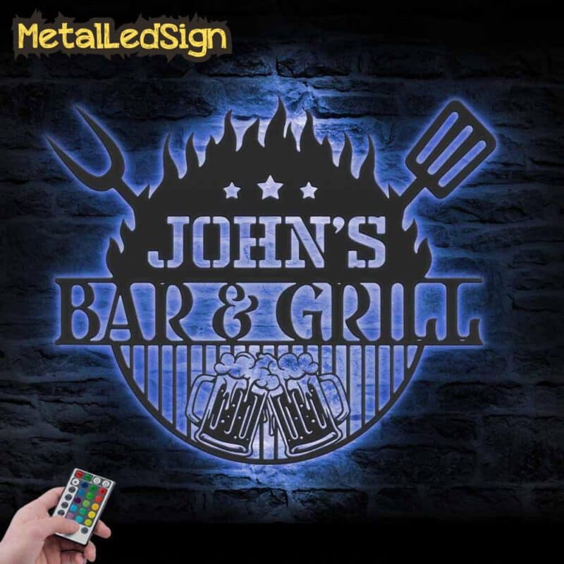 Custom-Beer-Bar-And-Grill-Metal-Wall-Art-Led-Light-3