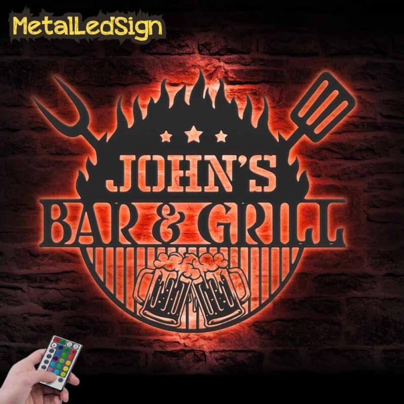 Custom-Beer-Bar-And-Grill-Metal-Wall-Art-Led-Light-5