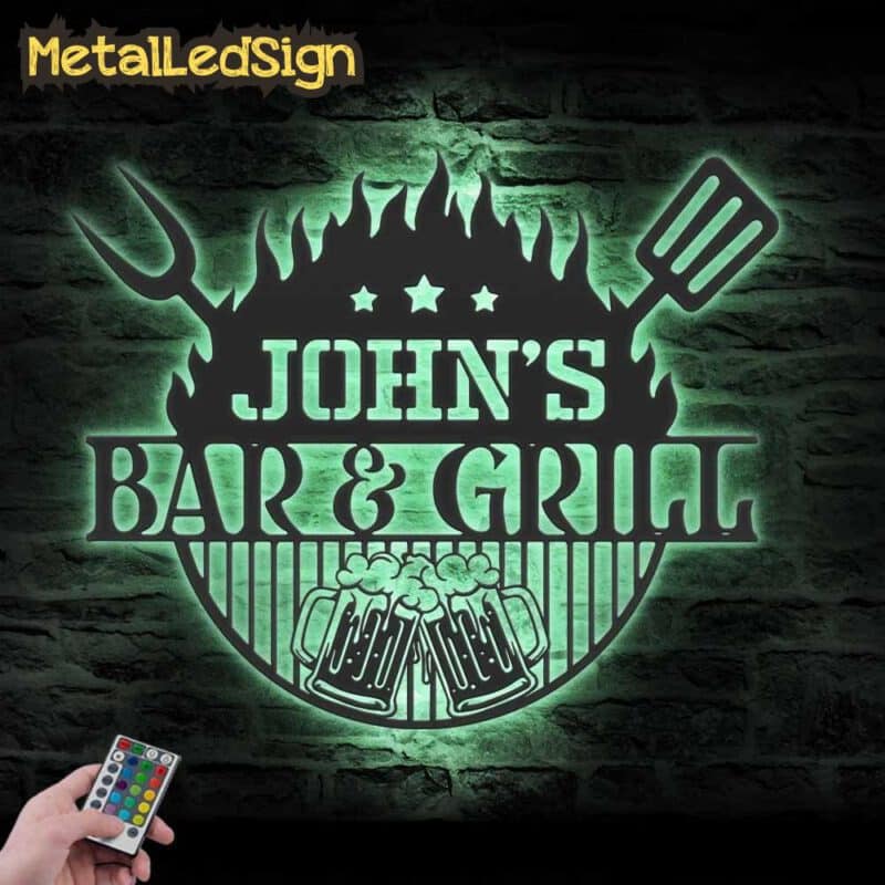 Custom-Beer-Bar-And-Grill-Metal-Wall-Art-Led-Light-7