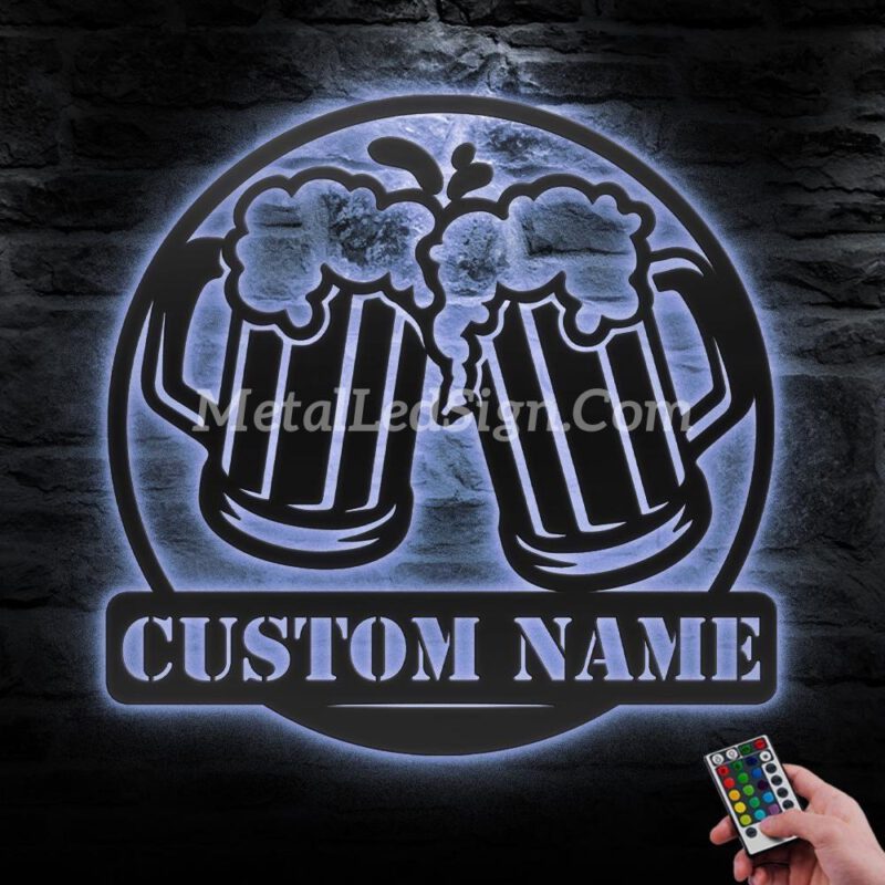 Custom-Beer-Bar-Metal-Wall-Art-Led-Light-3-3